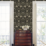 NW44610 vintage floral peel and stick wallpaper accent from NextWall