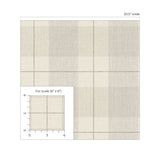 NW56906 plaid peel and stick wallpaper scale from NextWall