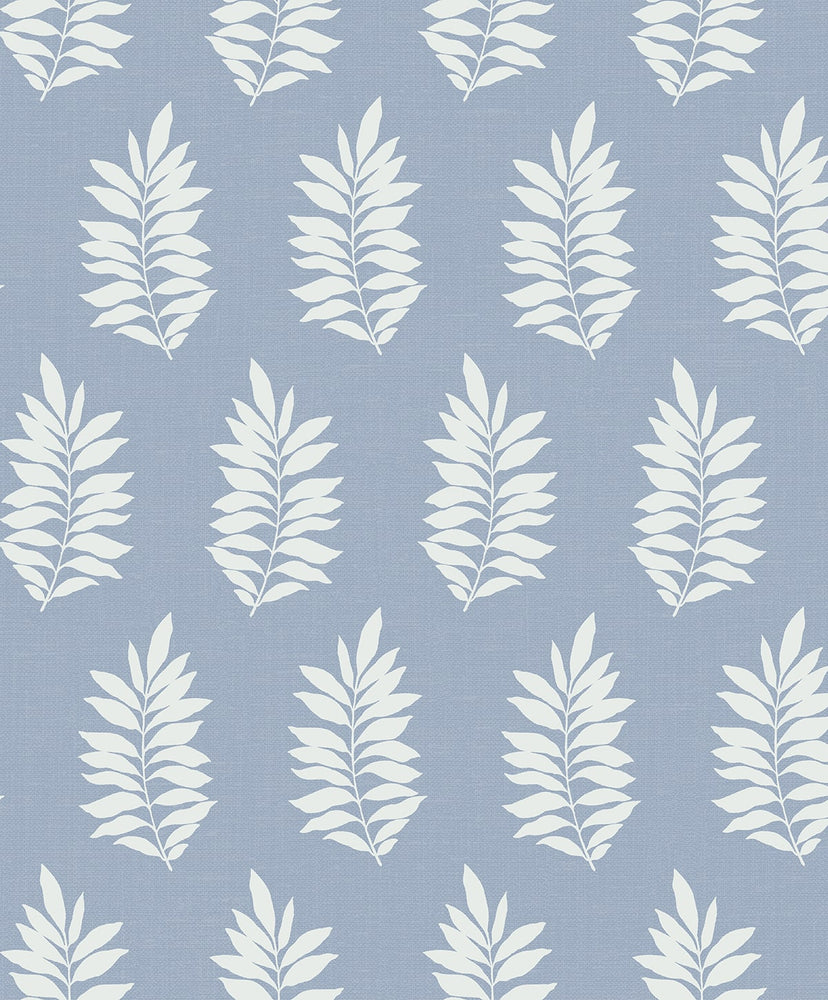 Pinnate Leaf Silhouette Premium Peel and Stick Removable Wallpaper