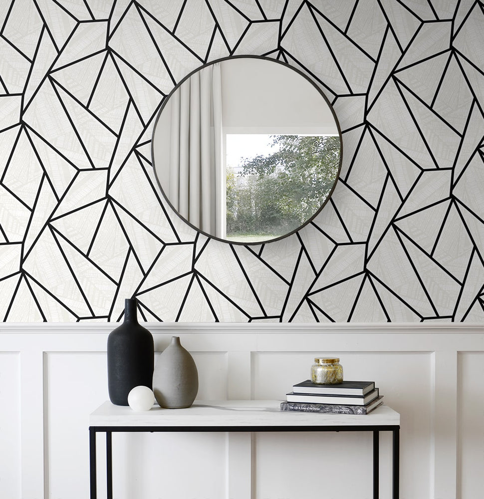 NW57300 geometric peel and stick wallpaper decor from NextWall