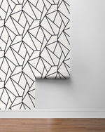 NW57300 geometric peel and stick wallpaper roll from NextWall