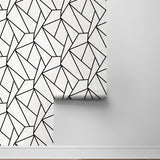 NW57300 geometric peel and stick wallpaper roll from NextWall