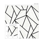 NW57300 geometric peel and stick wallpaper scale from NextWall