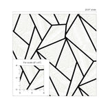 NW57300 geometric peel and stick wallpaper scale from NextWall