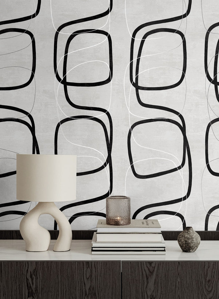 NW57600 geometric peel and stick wallpaper decor from NextWall