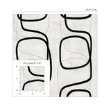 NW57600 geometric peel and stick wallpaper scale from NextWall