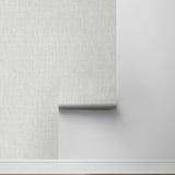 NW57800 faux linen peel and stick wallpaper roll from NextWall