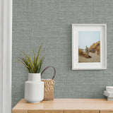 NW57808 faux linen peel and stick wallpaper decor from NextWall