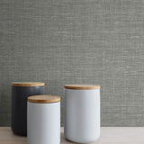 NW57808 faux linen peel and stick wallpaper accent from NextWall