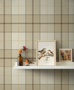 NW58105 plaid peel and stick wallpaper decor from NextWall