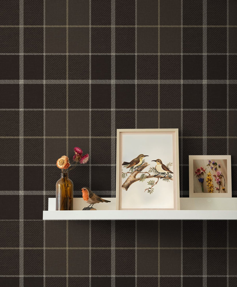 NW58106 plaid peel and stick wallpaper decor from NextWall