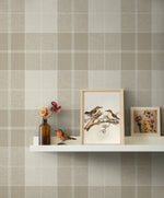 NW58110 plaid peel and stick wallpaper decor from NextWall