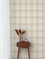 NW58203 plaid peel and stick wallpaper decor from NextWall