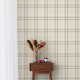 NW58203 plaid peel and stick wallpaper decor from NextWall