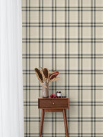 NW58205 plaid peel and stick wallpaper decor from NextWall