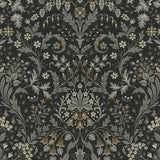 NW58400 filigree floral damask peel and stick wallpaper from NextWall