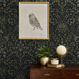 NW58402 filigree floral damask peel and stick wallpaper decor from NextWall