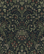 NW58402 filigree floral damask peel and stick wallpaper from NextWall