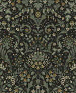 NW58404 filigree floral damask peel and stick wallpaper from NextWall