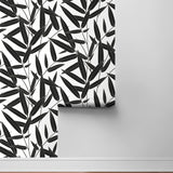 NW58800 leaf peel and stick wallpaper roll from NextWall