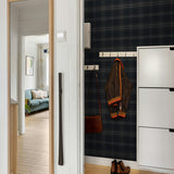 NW58902 plaid peel and stick wallpaper closet from NextWall