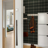 NW58904 plaid peel and stick wallpaper closet from NextWall