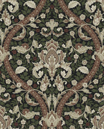 NW59001 acanthus ogee vintage peel and stick wallpaper from NextWall