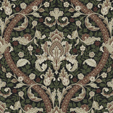 NW59001 acanthus ogee vintage peel and stick wallpaper from NextWall