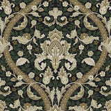 NW59004 acanthus ogee vintage peel and stick wallpaper from NextWall