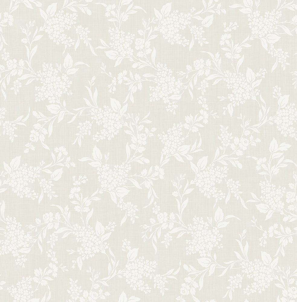 Tonal Floral Peel and Stick Removable Wallpaper