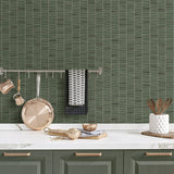 SG12504 striped peel and stick wallpaper kitchen from Stacy Garcia