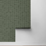 SG12504 striped peel and stick wallpaper roll from Stacy Garcia