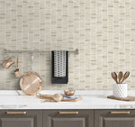 SG12507 striped peel and stick wallpaper kitchen from Stacy Garcia