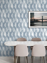 SG12702 geometric peel and stick wallpaper dining room from Stacy Garcia Home