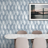 SG12702 geometric peel and stick wallpaper dining room from Stacy Garcia Home