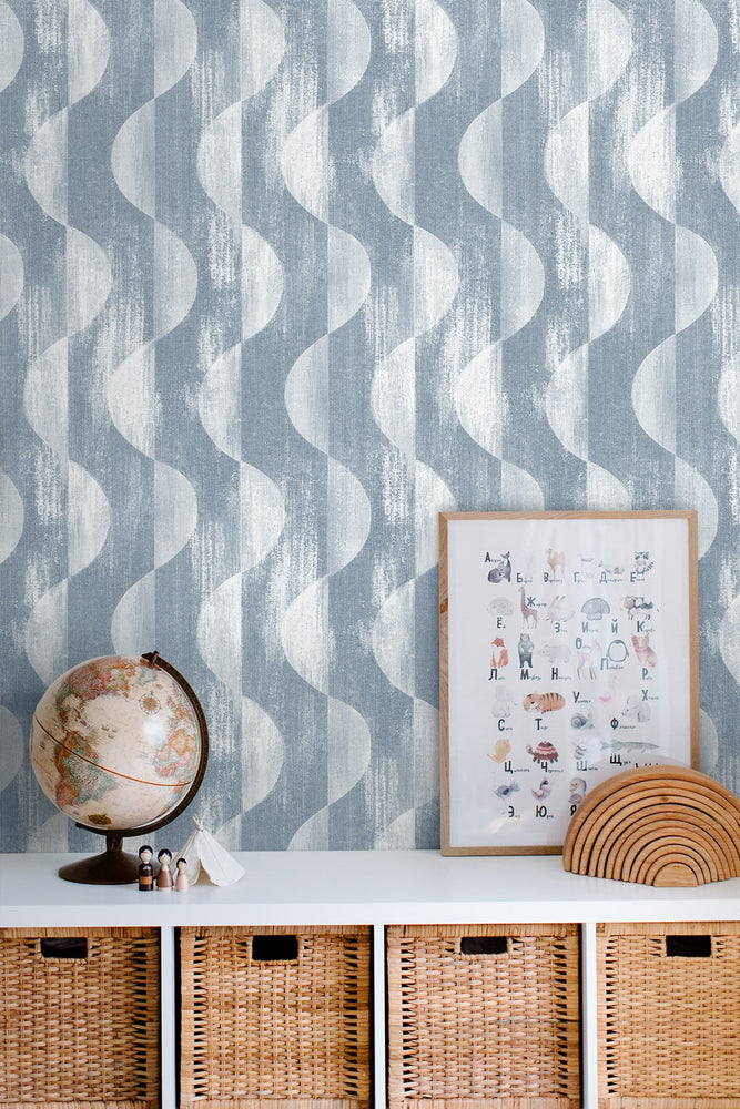 SG12702 geometric peel and stick wallpaper nursery from Stacy Garcia Home