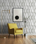 SG12708 geometric peel and stick wallpaper living room from Stacy Garcia Home