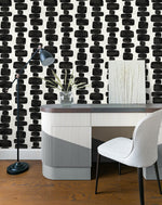 SG12900 geometric peel and stick wallpaper office from Stacy Garcia Home