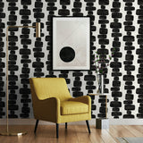 SG12900 geometric peel and stick wallpaper living room from Stacy Garcia Home