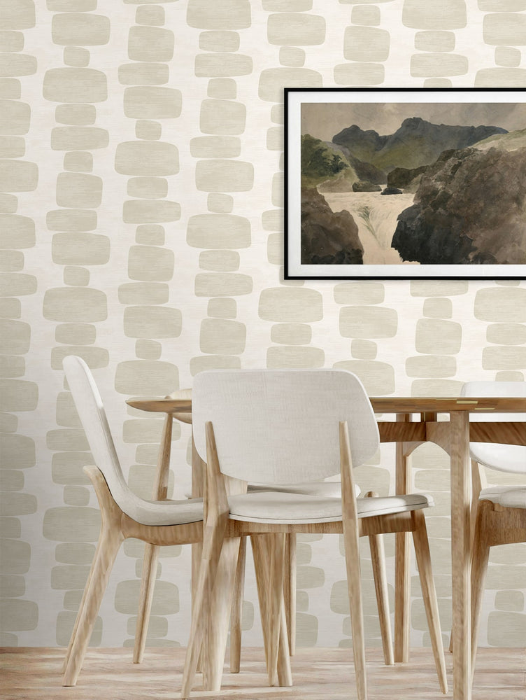 SG12905 geometric peel and stick wallpaper dining room from Stacy Garcia Home