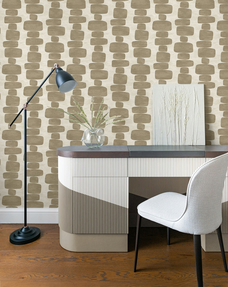 SG12907 geometric peel and stick wallpaper office from Stacy Garcia Home