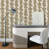 SG12907 geometric peel and stick wallpaper office from Stacy Garcia Home