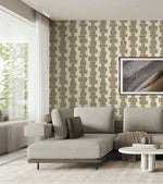 SG12907 geometric peel and stick wallpaper living room from Stacy Garcia Home