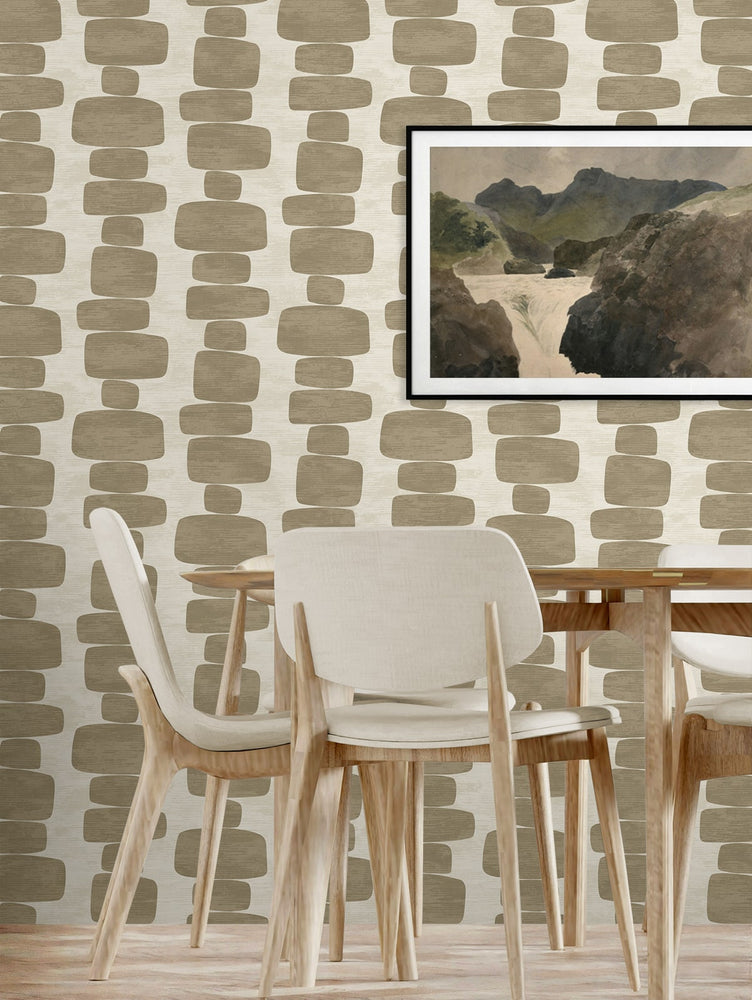 SG12907 geometric peel and stick wallpaper dining room from Stacy Garcia Home