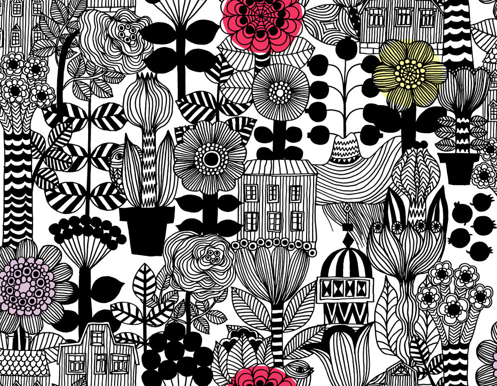 JV Wallcoverings Marimekko Vol. 5 Lintukoto Floral Wallpaper – Say Decor LLC