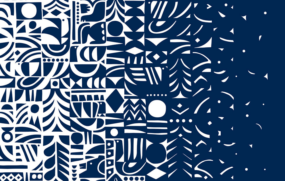 JV Wallcoverings Marimekko Vol. 5 Yön Varjo Geometric Wallpaper – Say Decor  LLC