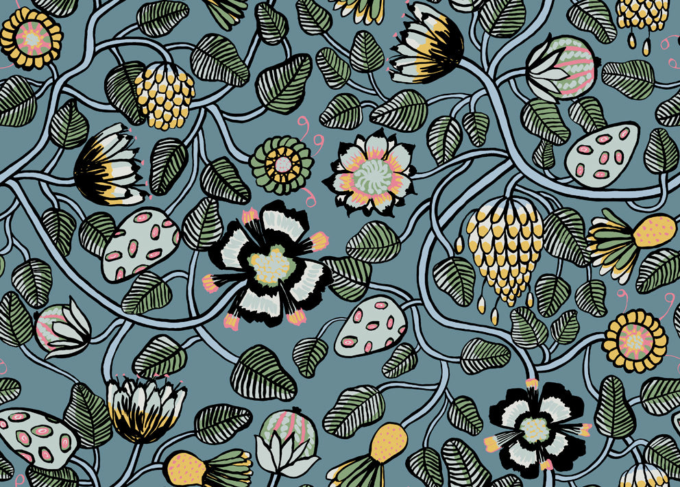 JV Wallcoverings Marimekko Vol. 5 Pieni Tiara Botanical Wallpaper – Say  Decor LLC