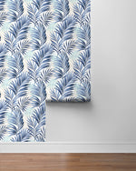 802860WR palm leaf peel and stick wallpaper roll from Tommy Bahama Home