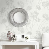 BD50200 botanical glass beaded wallpaper decor from Etten Studios