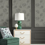 BD50205 botanical glass beaded wallpaper living room from Etten Studios